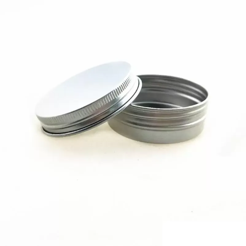 2022 nuovo barattolo cosmetico in alluminio metallo argento da 30 ml, lattine per imballaggio di campioni cosmetici di profumo solido da 30 g