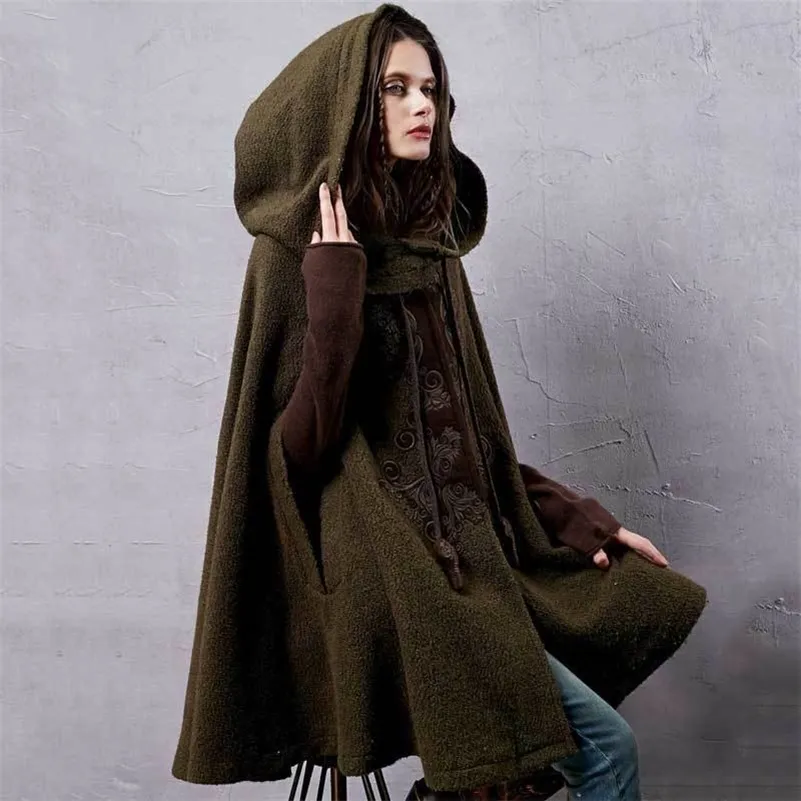 Women's wool cape with hood new arrivals