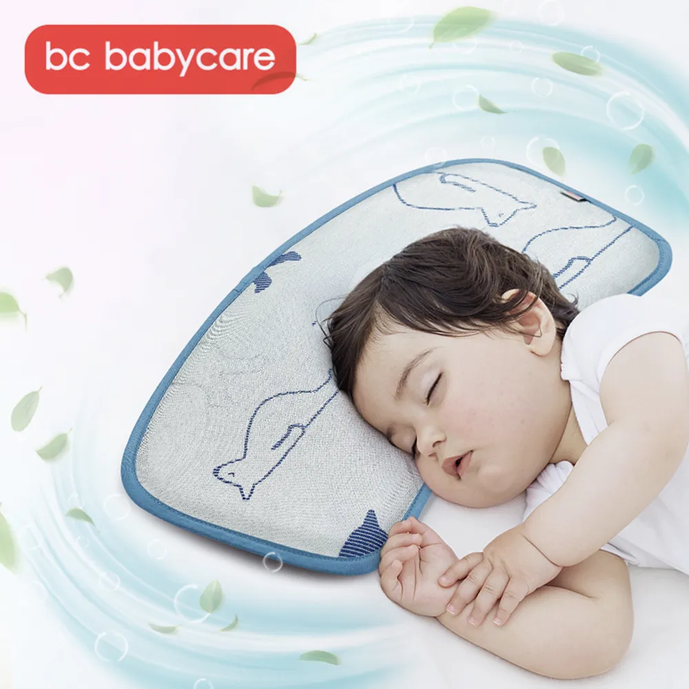 BC Babycare Ice Silk Bebê Almofada de Verão Ajustável Antibacteriano Antibacteriano Antibacteriano Criança Refrigeração Sleeping Pillow Mat LJ201014