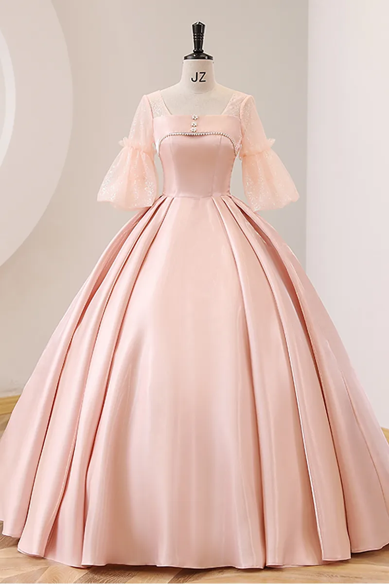 100 real fairy pink gown theme gown ribbon princess costume medieval dress Renaissance queen Victoria cosplay Antoinette embroidery Belle Ball luxury