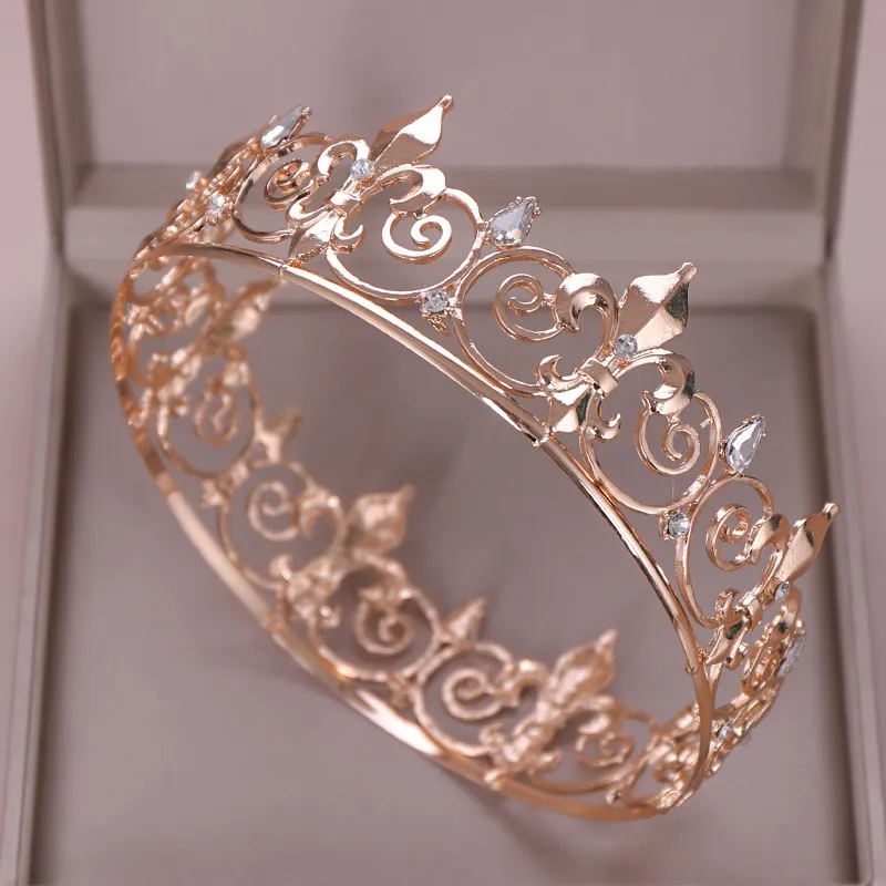 2021 piękna księżniczka nakrycia głowy Chic tiary ślubne akcesoria wspaniałe kryształy perły ślubne tiary i korony 12109