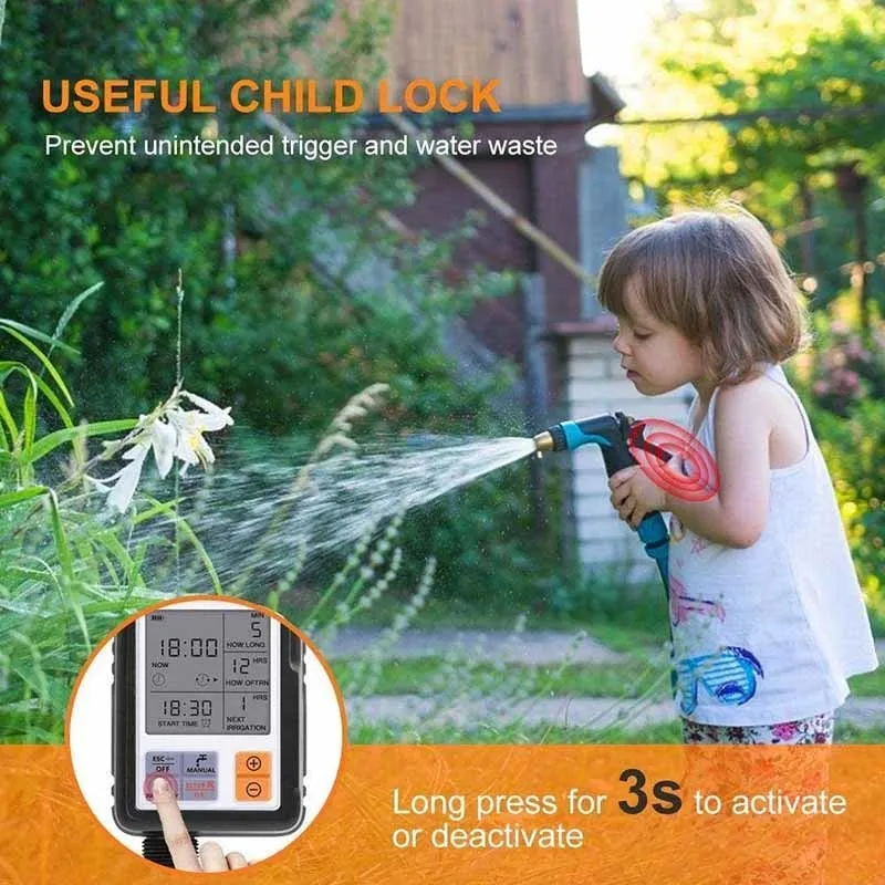 Automatic Programmable Digital Water Timers 3 Large Screen IP65 ...