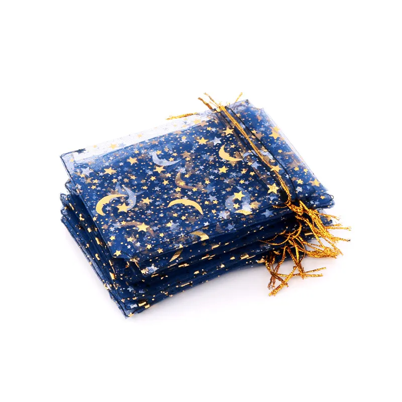Moon Star Organza Gift Bags 9x12cm Stamping For Wedding Party Favors Jewelry Plastic Bags Wholesale Pouches Earrings And Holders From Dpfa 12.88 DHgate.Com