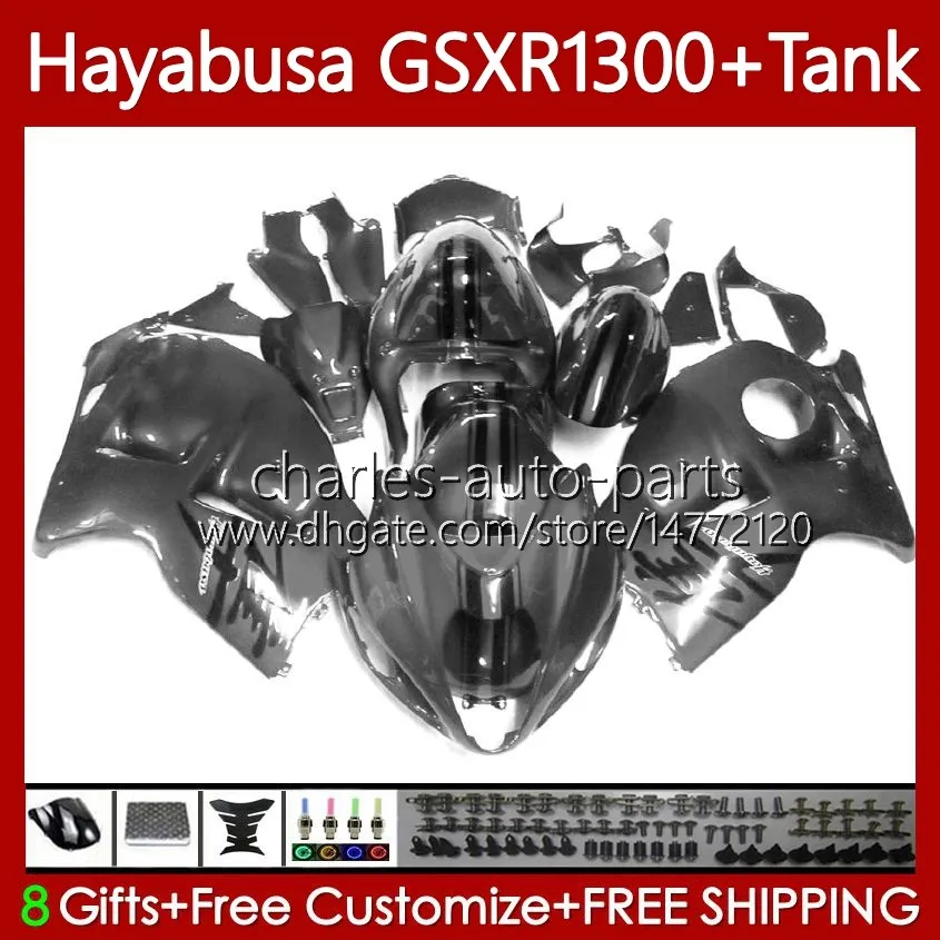 Hayabusa Body for Suzuki GSXR 1300CC GSX R1300 1300 CC 1996-2007 74No.169 GSX-R1300 GSXR-1300 2002 2003 2004 2005 2006 2007 GSXR1300 Cinza escuro 96 97 98 99 00 01