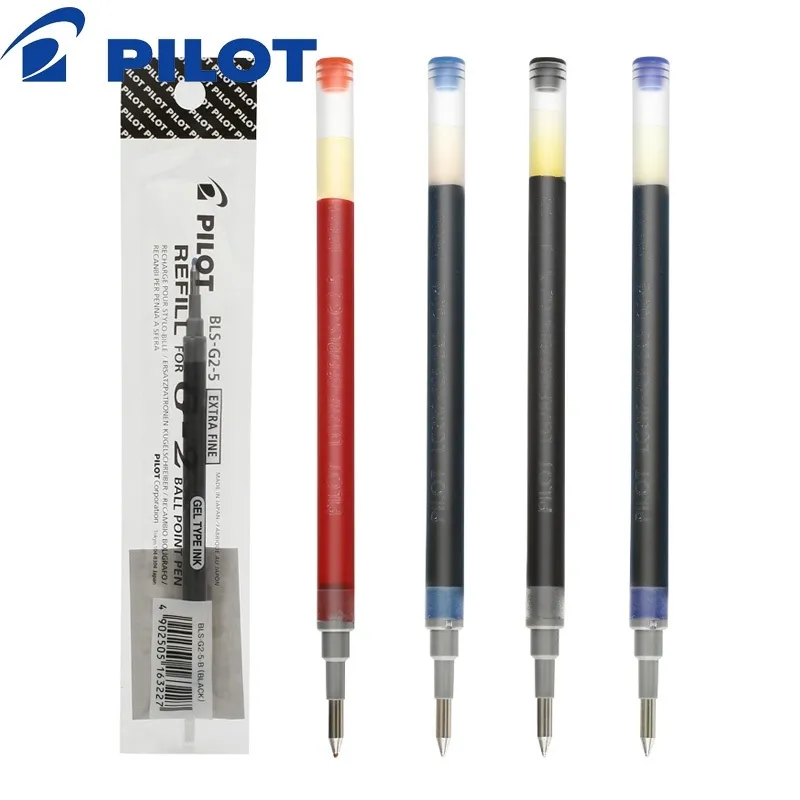 12 pcs / lot Recharge d'encre gel Original Japan Pilot BLS-G2-5 0.5 Bureau et papeterie scolaire en gros avec suivi Y200709