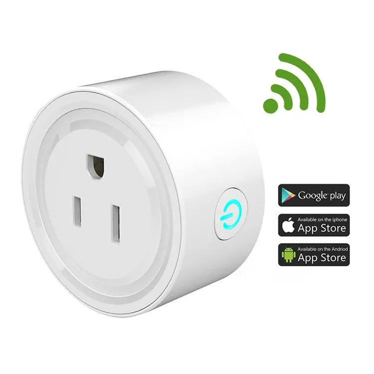 Hot New Wireless WiFi Smart Socket Power Stecker mit Leistungszähler Fernbedienung Alexa-Telefone App-Fernbedienung von iOS Android