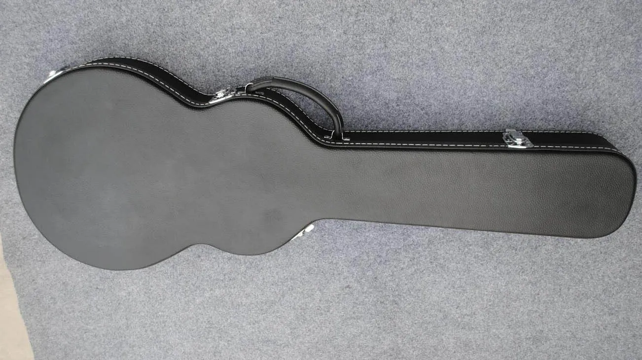 Black Guitar Case Shell Hardcase för alla gitarrer