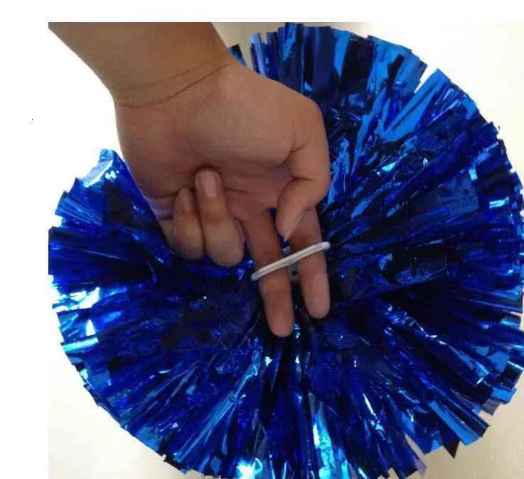 Christmas Party pom poms Cheerleading 50g Cheering pompom Metallic Pom Pom Cheerleading products many colors for your choose