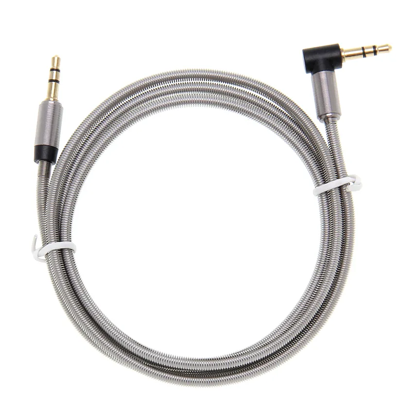 Heavy Metal Jack 3.5 мм Разъем аудио кабель звуковой коробке кабель изгиб к прямой головке хорошее качество соединительная линия 500 шт. / Лот