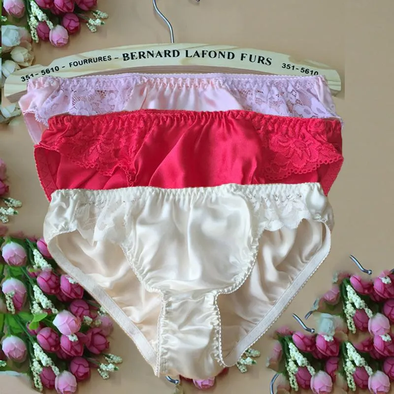 Moxeay Pack Womens Panties Sexy Silk Satin Briefs Underwear Soft
