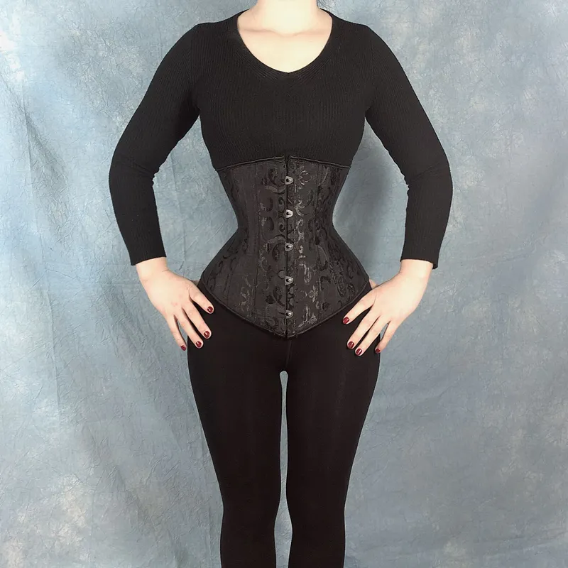 Corsé moldeador de cuerpo entrenador de cintura corsés moldeadores de cuerpo sexy bustiers Cinturón adelgazante Underbust Corset Correa de modelado Burlesque LJ20120209t