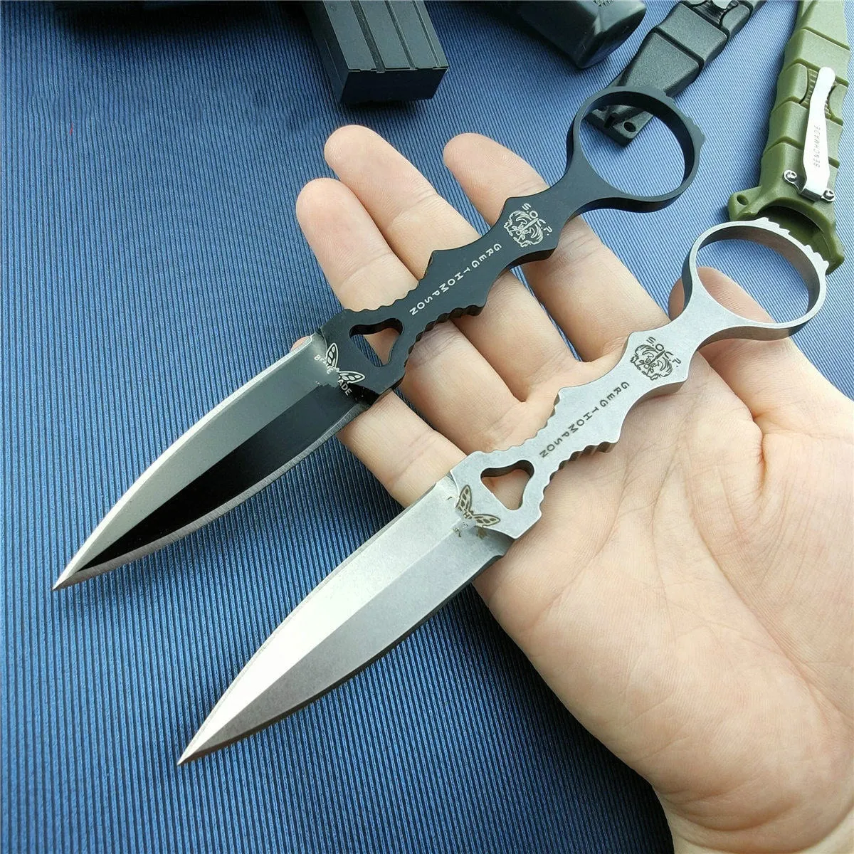 Bechmade BM 176 BM 175 faca push karambit estrutura de aço CNC D2 excelente faca tática faca dobrável camping ferramenta EDC presente de Natal