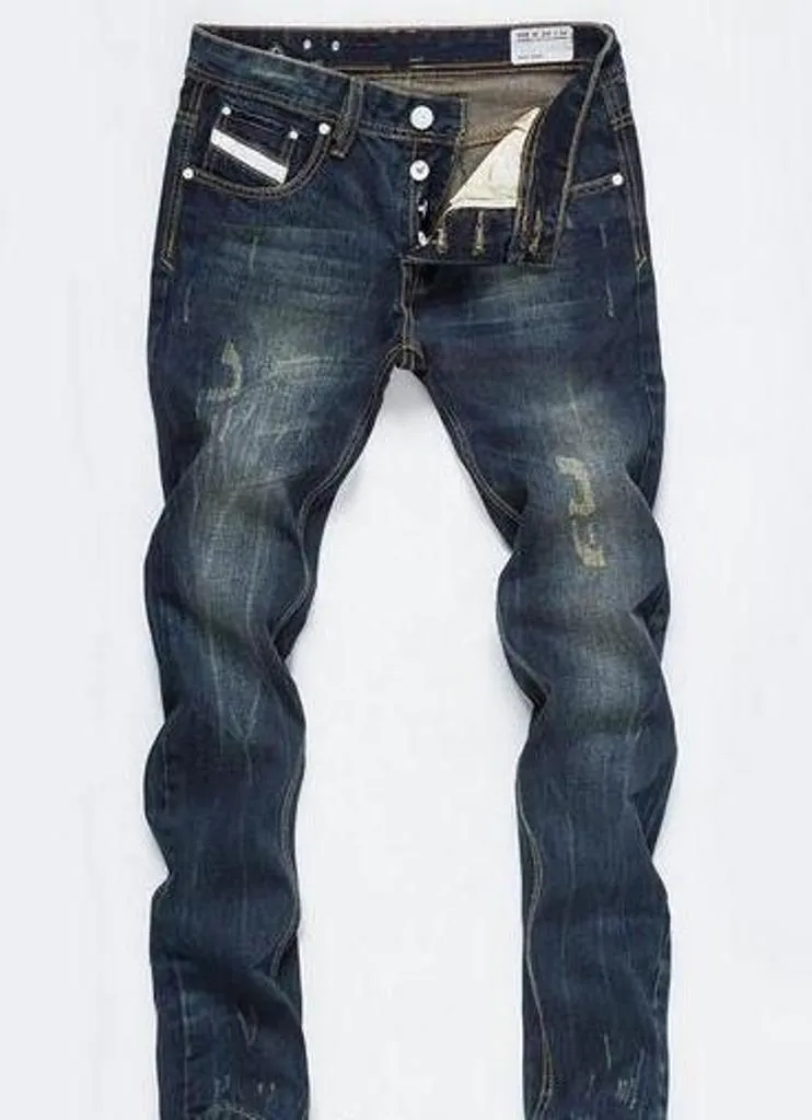 Yeni Tasarımcı Erkek Kot Skinny Pantolon Rahat Lüks Kot Erkekler Moda Sıkıntılı Yırtık İnce Motosiklet Moto Biker Denim Hip Hop PantsNew Des