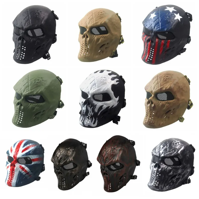 Cyberpunk Maske Mit Anti-Beschlag-Brille – Airsoft & Paintball-tauglich, Verstellbar, Futuristisches Design