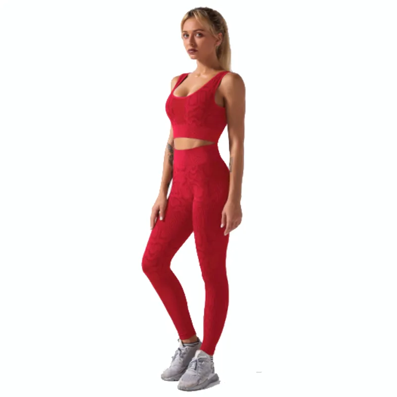 Yoga Set Ropa Deportiva Mujer Conjuntos De Mujer Tracksuit Sport Set Women  Fitness Gym Clothing Vetement Femme Roupas Femininas14849477