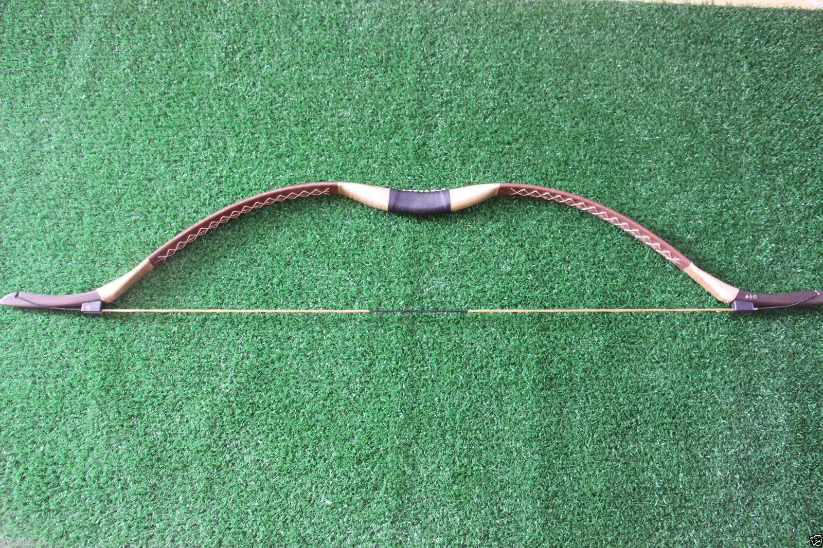 Recurve Bow Handmade Traditional Bow Dark Red Color 52inch Long 28inch