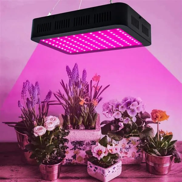 Full Spectrum Grow Light 600W Plant Lamp with 6010W 3030 Lamp Beads Single Control Black Premium Material