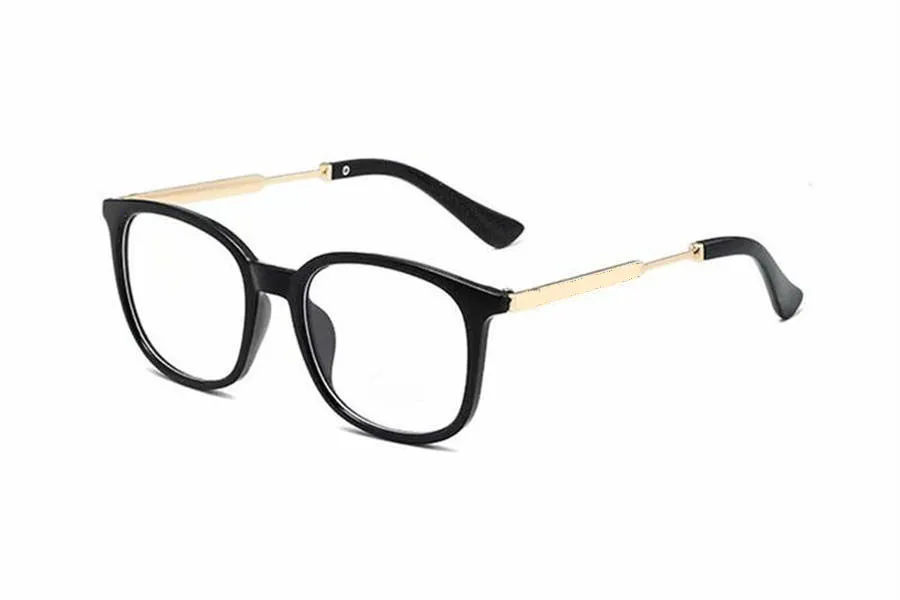 Nieuwe mode zonnebrillen transparante lenzen designer zonnebril mannen en vrouwen optische glazen zijkant metalen vierkante brillen full frame bril Met originele doos