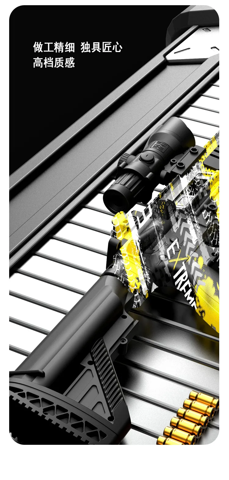 Electric Manual M416 Toy Gun 2 Modes Soft Bullet Blaster Rifle With ...