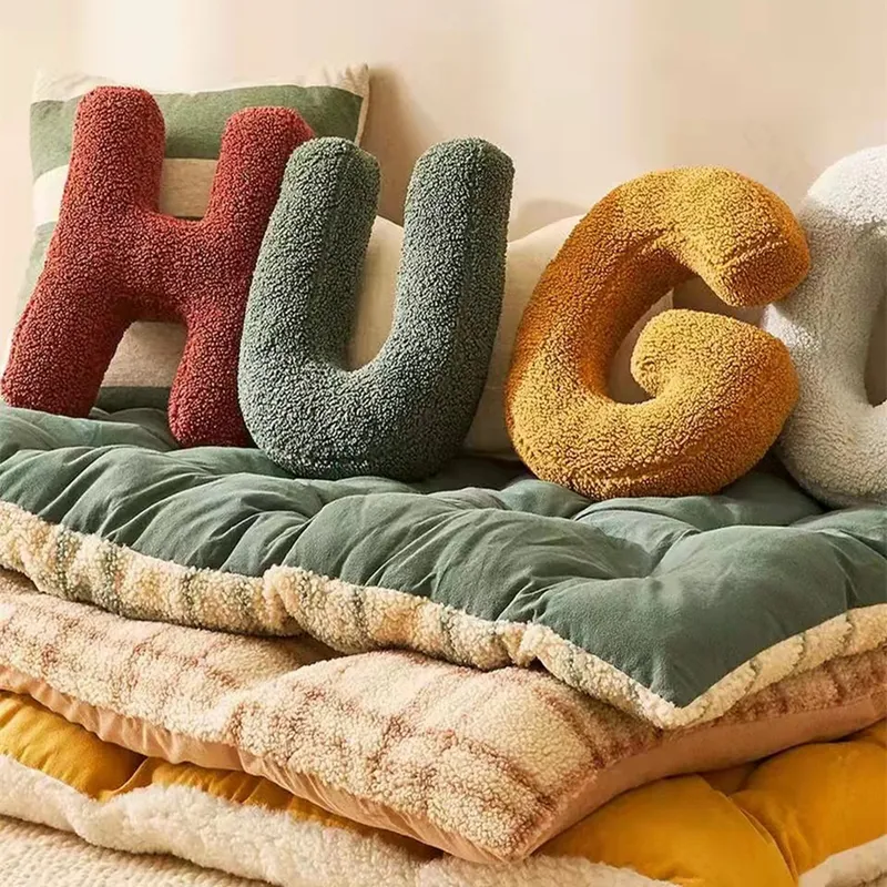 Lovely Cartoon English Letters Pillow, Kids Room Decorative Cushion, Couch Pillow Sofa Cushions,Teaching Words Tools pillow 220309