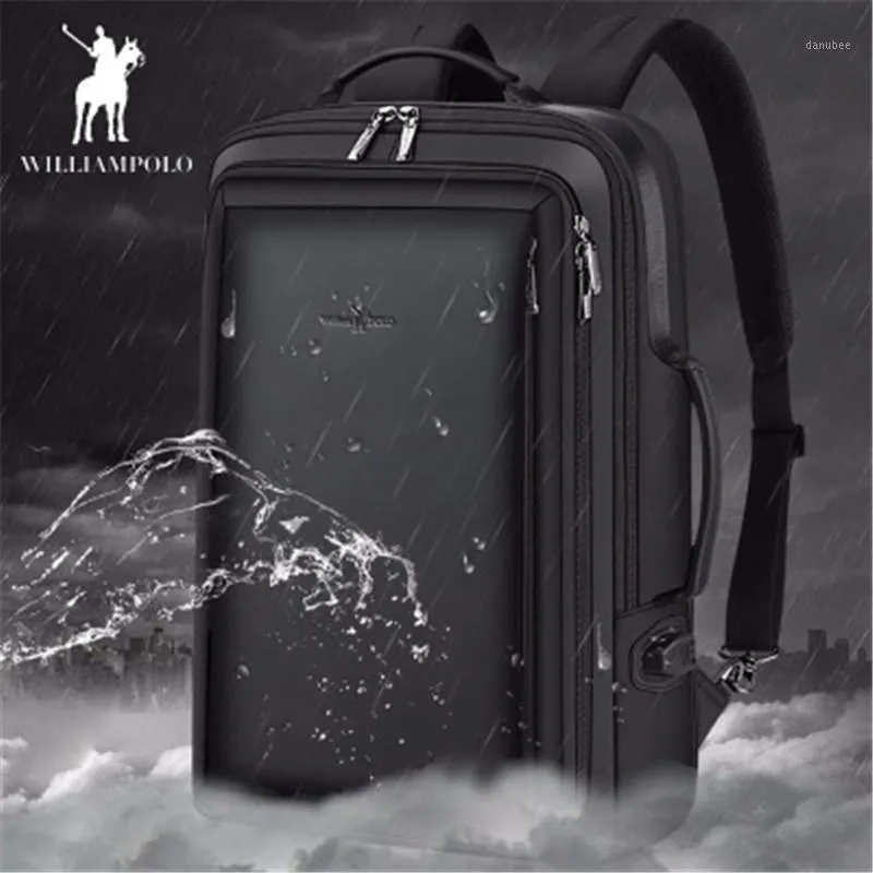 Backpack Men's Anti-thief Fashion Men Multifunctional Waterproof 15.6 Inch Laptop Bag Man USB Charging Travel Bag1