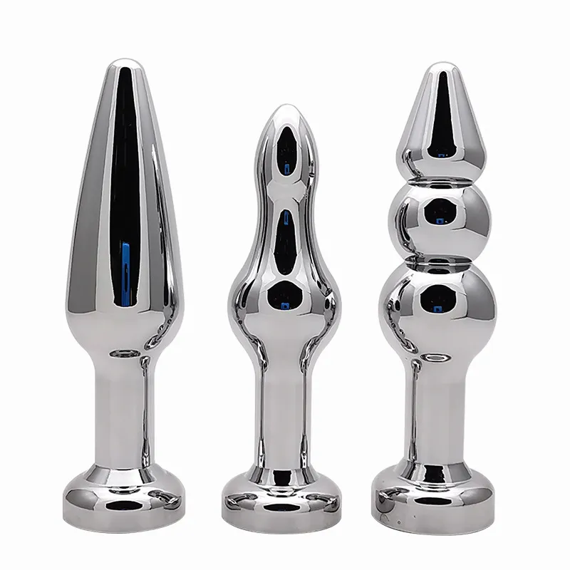 Metal Anal Plug Anüs Çekin Boncuk Popo Prostat Masajı Vajina Masturbator Erotik Analiz Kadınlar için Seks Oyuncakları / Erkekler