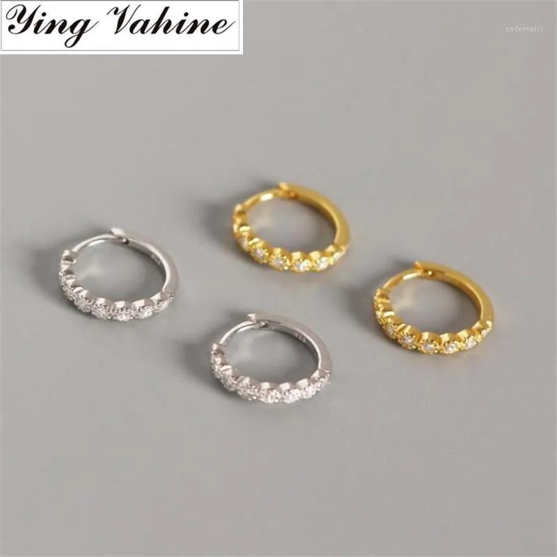 Stud Ying Vahine Arrival Mini Zircon Earring 100% 925 Sterling Silver Small Circle Earrings For Women1