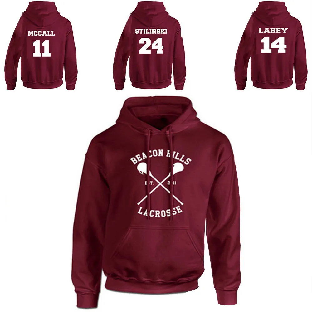 Beacon Hills Lacrosse Hoodie Teen Wolf McCall Stilinski Lahey Unisex  Sweatshirt. 