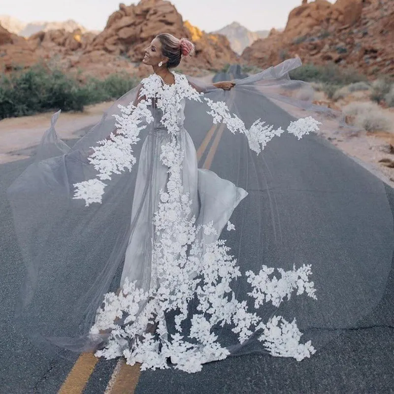 Ivory Lace Bolero Jacket For Wedding Dress Bridal Shawl Wrap, Long