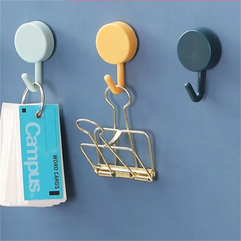 Colorful Viscose Wall Hook For Living Room And Kitchen Solid Plastic