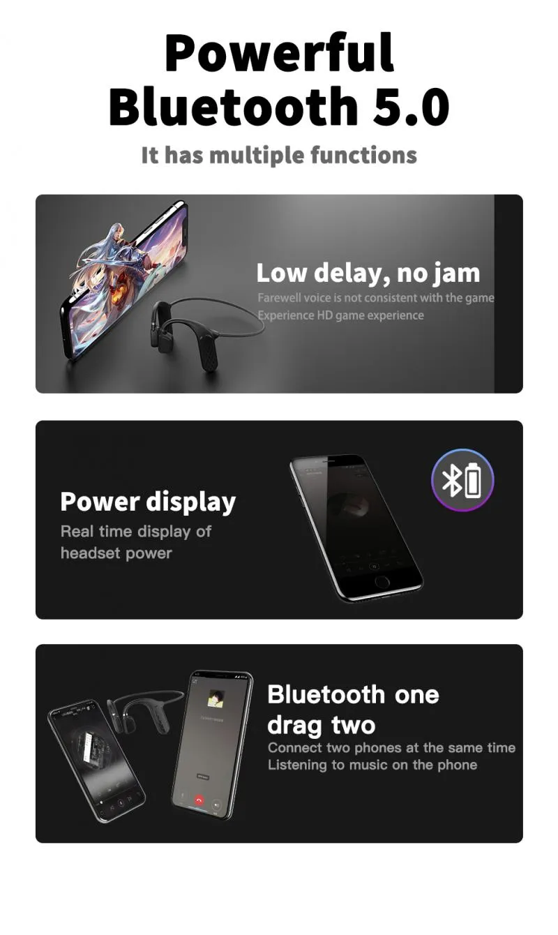 MD04 Bluetooth Wireless Earbuds With 3D Bass, Stereo Noise Reduction