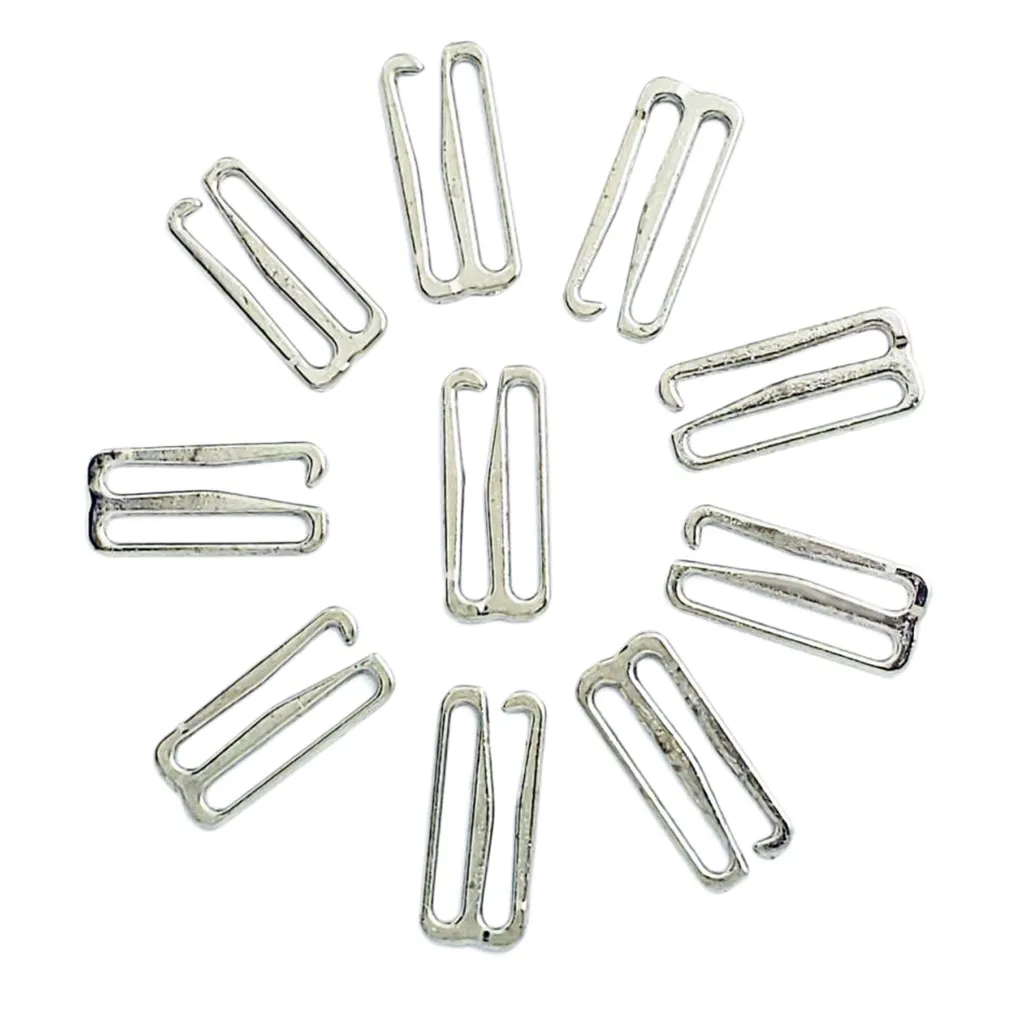 100 Pack Silver Bra Hook Trailer Replacement For Swimsuits, Lingerie, And  Bras 1 Inch, 25mm Wide From Xiuping, $37.19