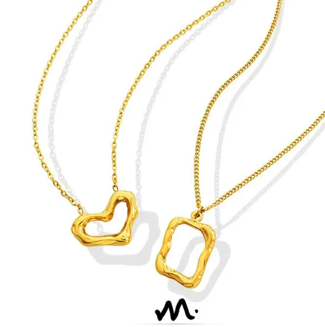 Роскошные нерегулярности ожерелье в форме сердца в форме сердца для женских модных ожерелья День Святого Валентина подарок на день Святого Валентина 3 цветных украшения