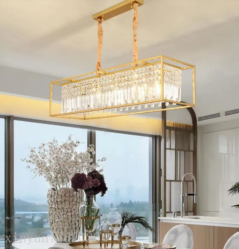 Gold rectangle pendant light hotsell