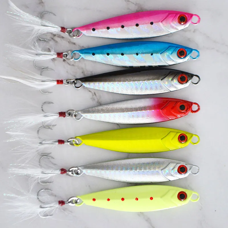 Metalowa odlewana łyżka jigowa VIB przynęty na ryby Shore Casting Jigging Lead Fish Sea Bass Fishing Lure sztuczna przynęta