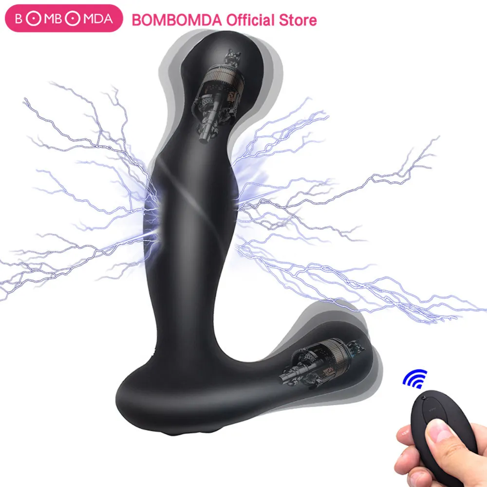 BOMBOMDA Silicone Prostate Massager Vibrator with 10-Frequency Vibration  and USB Charging from Dhgate Anal Toys