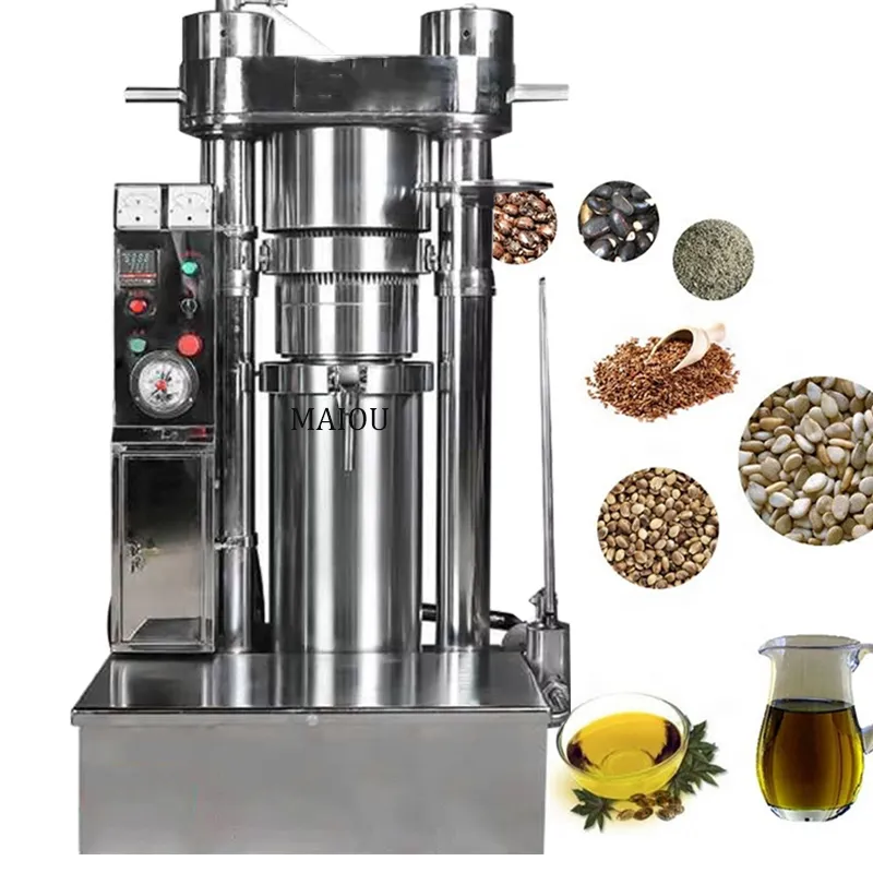 La última máquina automática de aceite de sésamo a gran escala de acero inoxidable, prensa de aceite de linaza, extractor de mantequilla de aguacate de 1500W