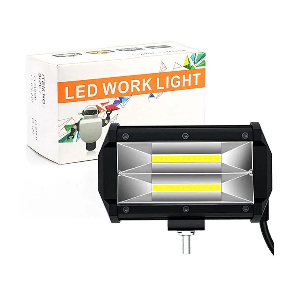 LED Car Work Light 12 V 24 V 72W Festoon Working Lampa przeciwmgielna Offroad SUV SUV ATV Ciężarówka Ciężarówka Rolnicze Wyszukiwanie pojazdów
