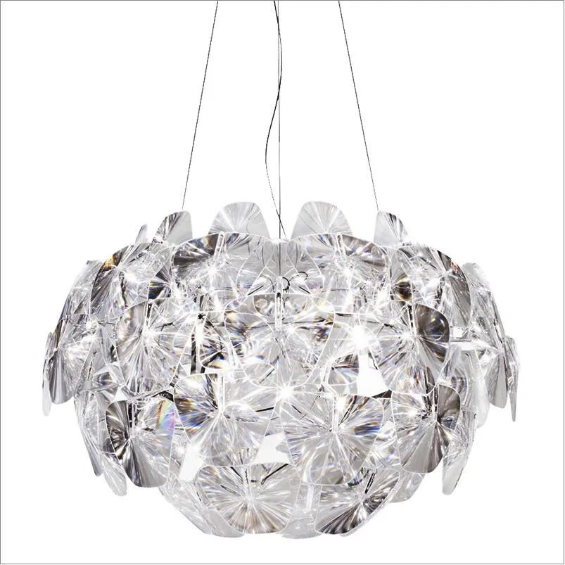 Italien LucePlan Hope Chandelier D60 D70 D110cm Petalshaped inomhusbelysning PVC Leaf Restaurang Cafe Shop Hanging Lighting