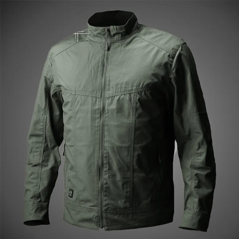 İlkbahar Sonbahar Rüzgar Geçirmez Ceketler Erkek Askeri Stil Alan Taktik Dış Giyim Su Geçirmez Rahat Bombacı Pilot Coat 201104