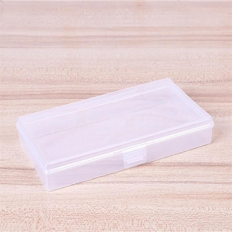 Liten låda flip rektangel arrangör transparent conoined vit kvinna man plast förvaring behållare levererar hushåll 0 56qh k2