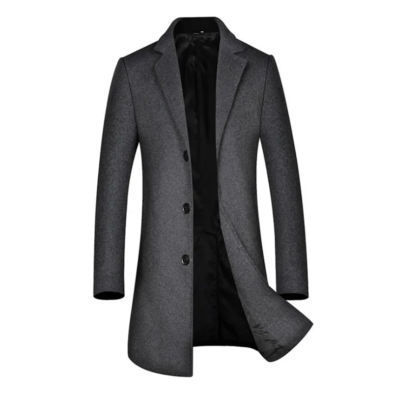 Nuevo Gabardina De Otoño Invierno Para Hombre, Abrigo Largo De Lana Estilo  Inglés, Chaqueta Cortavientos Entallada De Boutique, Abrigo Para Hombre De  39,95 €