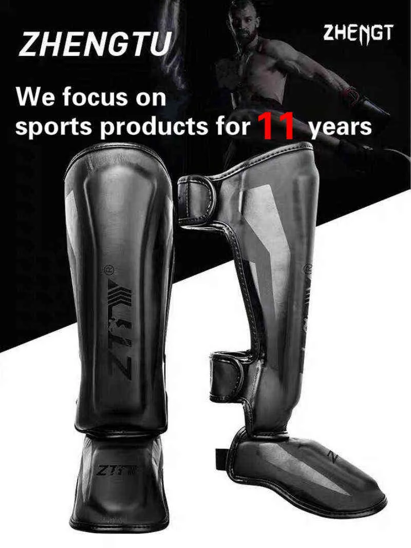 Thick PU Leather Boxing Shin Guards For Martial Arts Muay Thai Taekwondo Ankle Protection Winter Running Leggings 211229 From Niao009 28.56 DHgate.Com