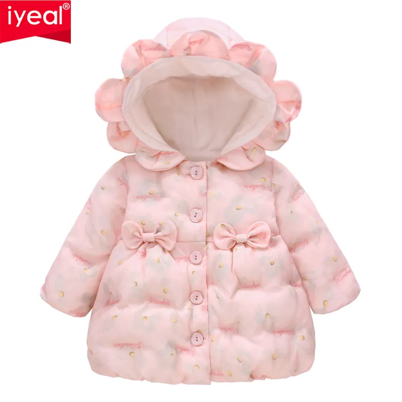 IYEAL flanelle hiver Parkas enfants vestes pour princesse filles chaud épais velours enfants manteau bébé survêtement infantile pardessus 1-4 LJ201125