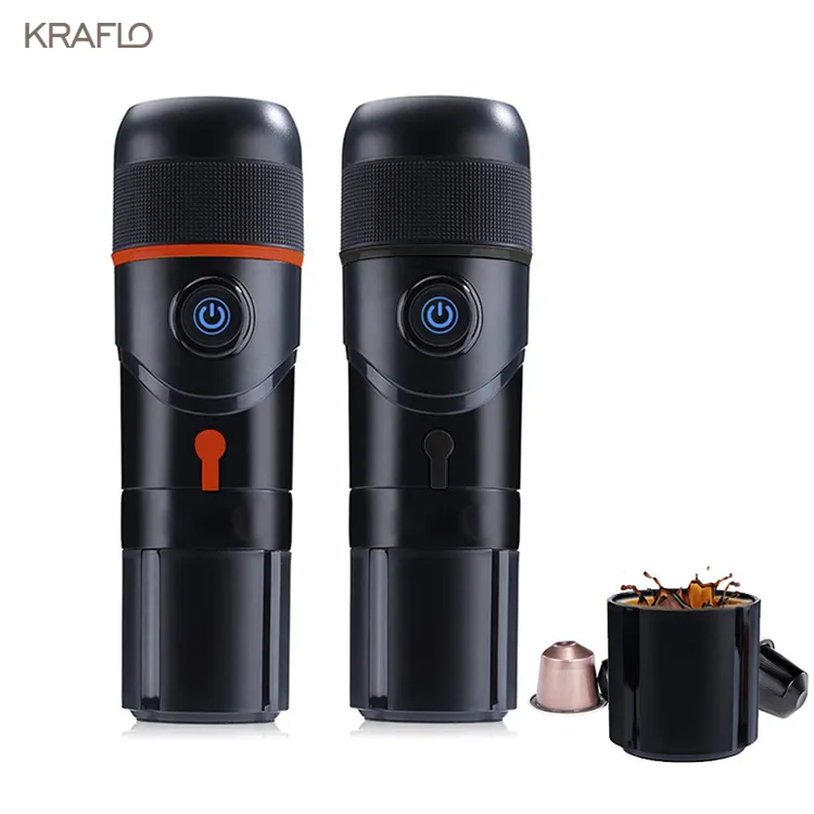 Coffee Maker Pots Taliano-Estilo Carro de Casa Dual-Propósito Capsule Café-máquina Ao Ar Livre Café Café máquinas com cabo USB e linha de alimentação de carro