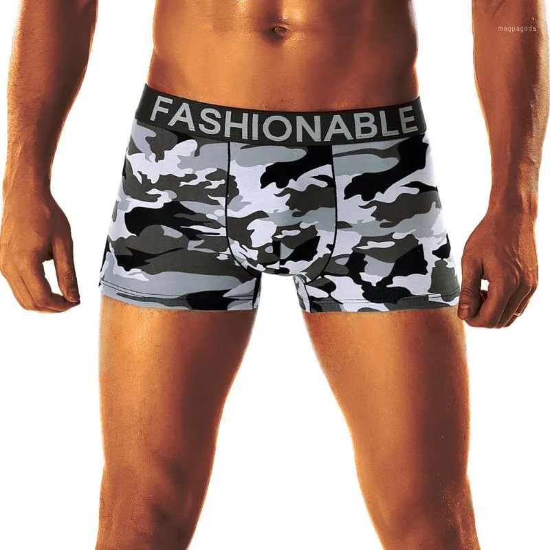 Sous-vêtements pour hommes sous-vêtements boxer cueca culottes hommes sexy shorts confortable mâle Camouflage doux culotte respirant troncs1