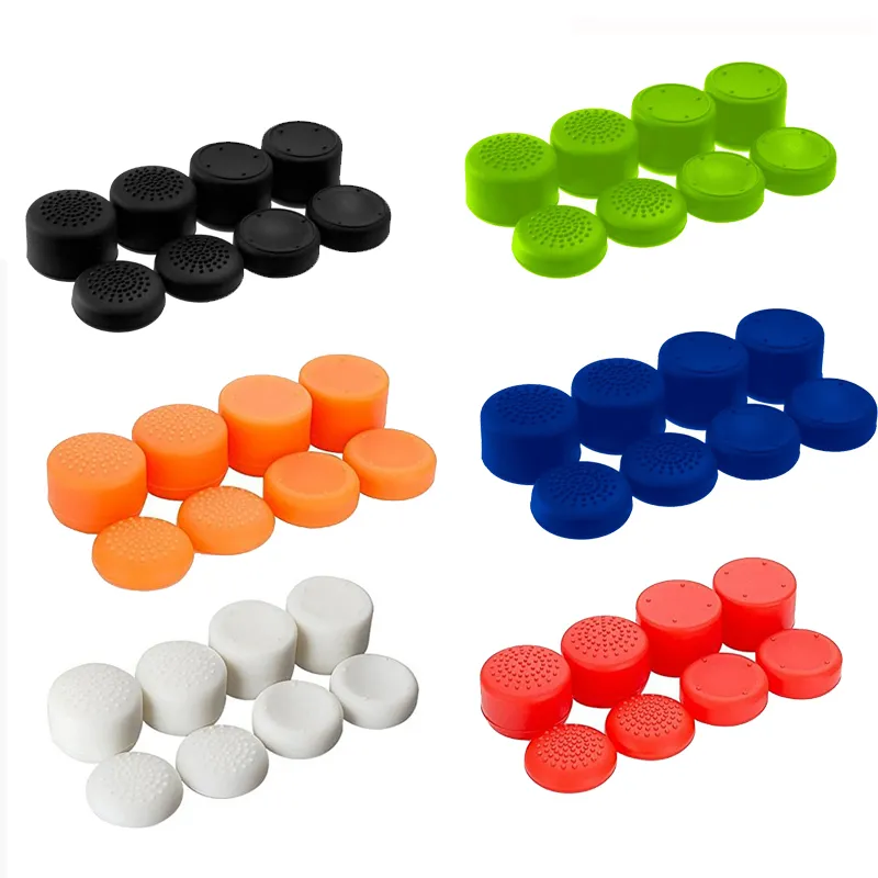 8 in 1 Siliconen Analoge Duim Stick Grepen Case voor PlayStation 5 PS5 PS4 Controller Joystick Cap Cover voor Xbox One DHL FEDEX gratis schip