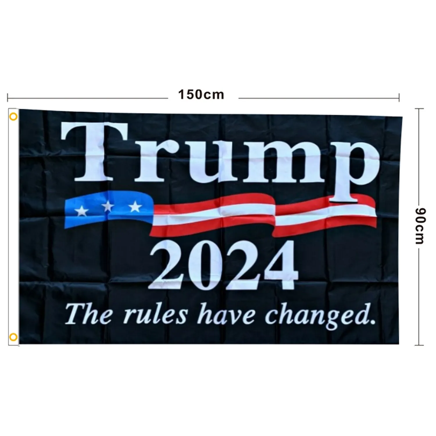 Trump Flag 2024 Hanging 90*150cm Trump Keep America Great Banners 3x5ft Digital Print Donald Trump Flag Decor Banner