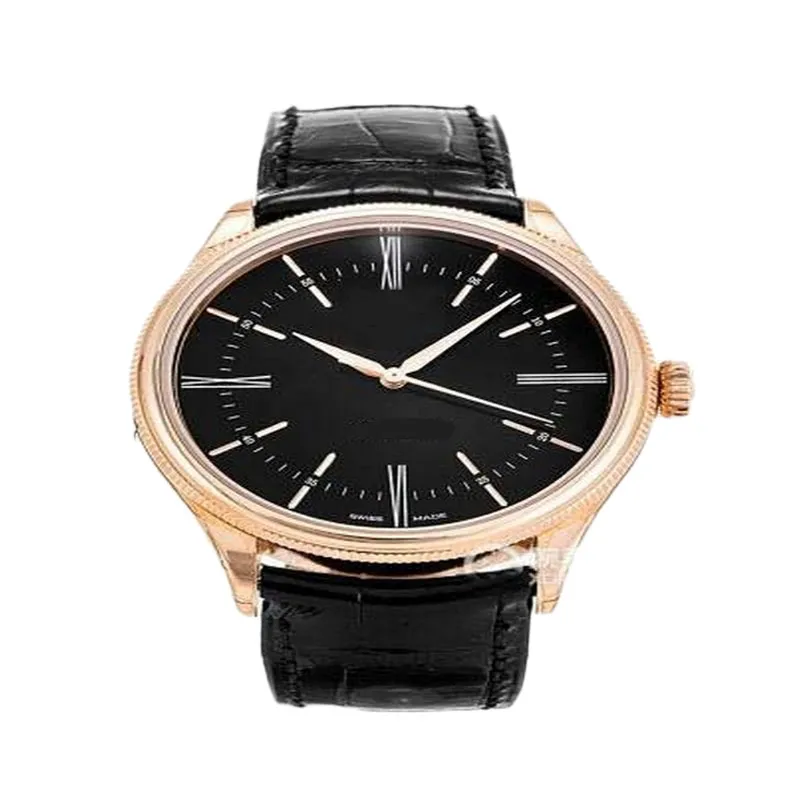 Luxus-Armbanduhr Herrenuhr New Cellini 18kt Roségold Ref.50505 Mechanische Herren-Automatik-Mechanische Uhren Montre De Luxe