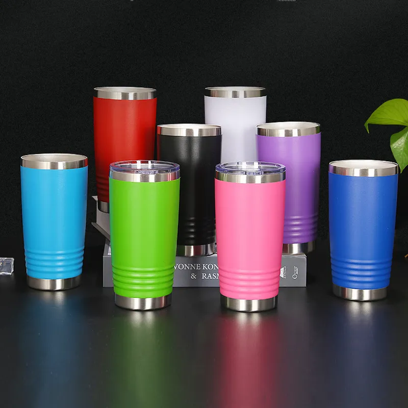 20oz Stainless Steel Tumbler - Vacuum Insulated Coffee Cup, Water ...